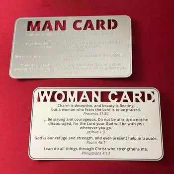 Карточки с библейскими отрывками для мужчин и женщин, принадлежности, забавные подарочные украшения, энтузиасты One Size