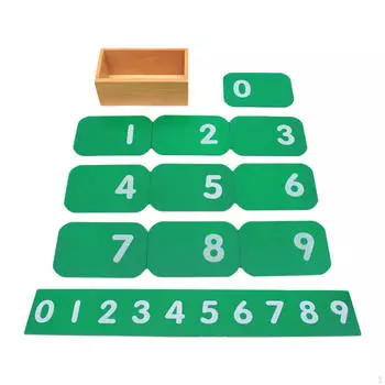 Карточки с числами, развивающая игрушка, базовое обучение математике, обучающие карточки от 0 до 9, Монтессори для мальчиков