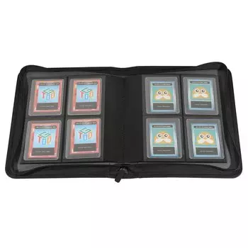 Карточки с файлами Toy God Top Loader можно хранить в отсеке с верхней или боковой загрузкой, застегивающемся на молнию. (4 кармана)