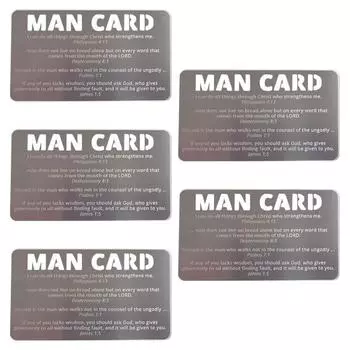Карточки с молитвами для мужчин и женщин, библейские стихи, вставные карточки для кошелька, христианское писание, металл Womens 1pc