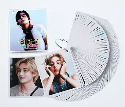 Карточки со словами Bangtan Boys BTS V Buoy, 63 штуки в комплекте [корейские штучки] +