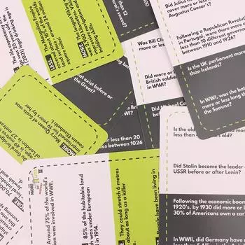 Карточная игра «Больше или меньше» Игра-викторина, основанная на увлекательной настольной игре «Насколько хороши ваши суждения?» Образовательная игра