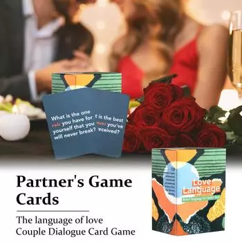 Карточная игра Love Lingual Couples для взрослых, веселые игры для пар, интимная карточная игра для парня и девушки, игра для молодоженов и пар о браке One Size