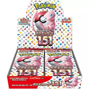 Карточная игра Pokemon Бустер «Алое и фиолетовое» Pokemon 151 BOX sv2a, японский язык