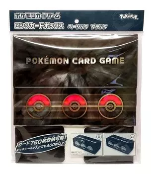 Карточная игра Pokemon Card Box Long Card Box Basic Black чёрный