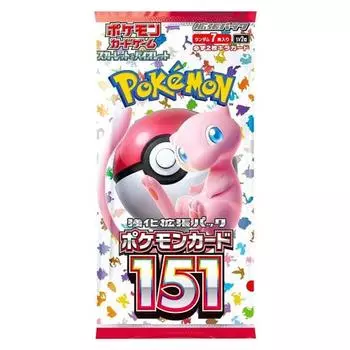 Карточная игра Pokemon Japanese 151 SV2a Booster Pack (1 пачка содержит 7 карт)