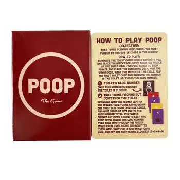 Карточная игра POOP, первое издание, настольные игры для всей семьи, игры для взрослых для вечерних игр, карточная игра для вечеринок