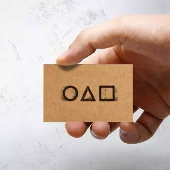 Карточная игра Приглашение на вечеринку Карточка Косплей Аниме Квадрат Треугольник Круг Хэллоуин Новый год День рождения Аксессуар Подарки Корейский 10Pcs