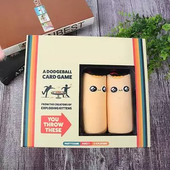 Карточная игра Throw Burr-ito Карточная игра Kickstarter Game Игра давления Bard Game One Size