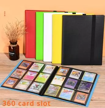 Карточная книга с девятью сетками для игр Pok mon, книга для сбора звездных карт, сумка для хранения полипропиленовых карт, детская книга для сбора карт белый