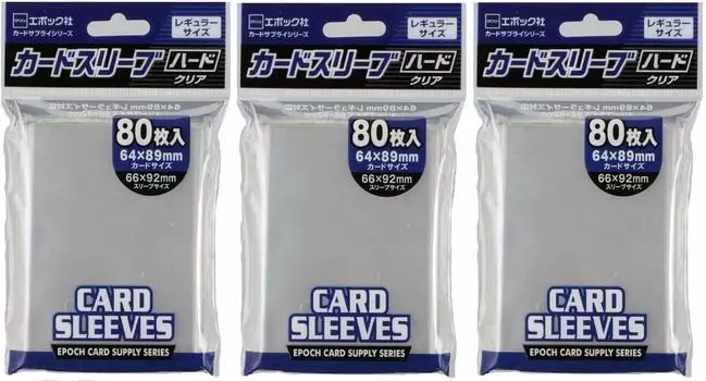 Карточные обложки EPOCH, совместимые с размером коллекционной карты, набор из 3 шт.