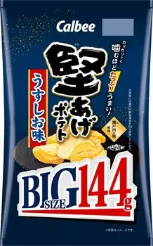 Картофель Calbee Kataage BIG со слабым вкусом 144 г x 12 пакетов Большая вместимость Много закусок для вечеринок [Картофель Kataage]