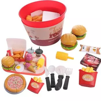 Картофель фри Жареная курица Моделирование Игрушки для еды Развитие интереса no.1