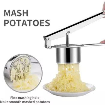 Картофельная машина, кухонный инструмент для приготовления картофеля из нержавеющей стали, для гладкого картофельного пюре и риса из цветной капусты