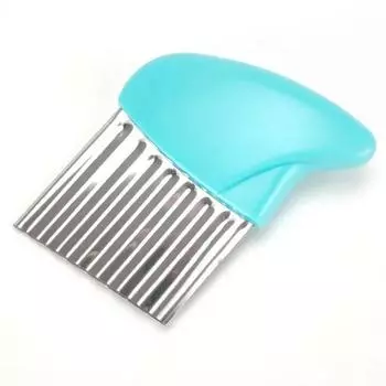 Картофельная резка Чипсы Устройство для приготовления картофеля фри Нержавеющая сталь Волнистый нож Измельчитель картофеля фри Нож для картофеля Измельчитель Морщинистый волнистый слайсер