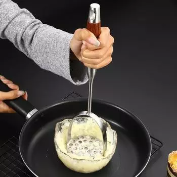 Картофельная толкушка из нержавеющей стали Бытовая картофелемялка Кухонный инструмент Картофельная толкушка Ручная многофункциональная картофеледавилка