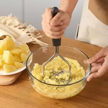 Картофельная толкушка, мощная толкушка из нержавеющей стали, толкушка для картофеля, толкушка для картофеля, авокадо, картофеля, бобов, мяса, овощей красный