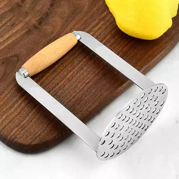 Картофельная толкушка, пищевой салат, дробилка для гороха, гладкая кухонная утварь из нержавеющей стали