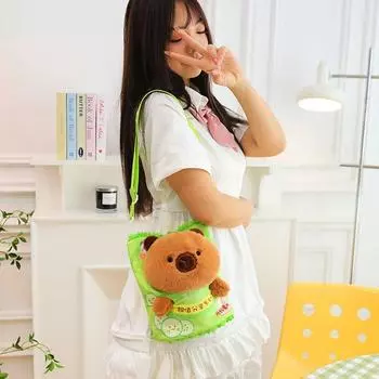 Картофельные чипсы, капибара, сумка через плечо, перевязка, мультяшная сумка на плечо, милая кукла, детская сумка