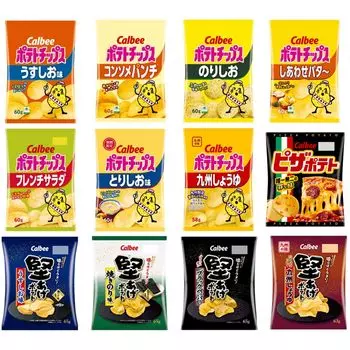 Картофельные чипсы Kataage, набор из 12 пакетов, регистрационный номер [Торговая марка 6662120]