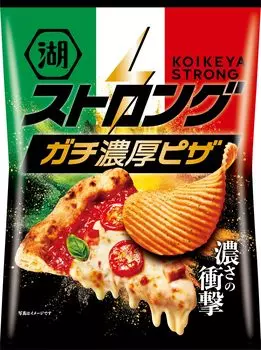 Картофельные чипсы Koikeya Strong Real Rich Pizza 52 г x 12 пакетов