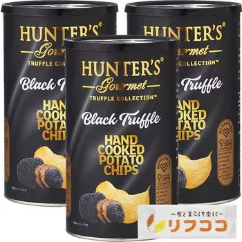 Картофельный черный трюфель, банка 150 г x 3 шт., большая, большая. В комплекте оригинальное полотенце, чтобы вытереть руки после употребления чипсов Hunter s, вкус, тип, набор,