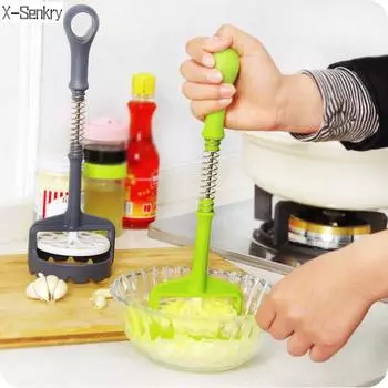 Картофельный пресс-инструмент, картофеледавилка, фиолетовая машина для давления сладкого картофеля, дробилка, соковыжималка зелёный