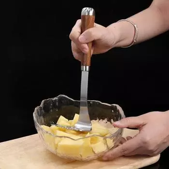 Картофельный пресс Yousheng из нержавеющей стали для авокадо, бобов, овощей, мяса, простой в использовании, прочный кухонный инструмент Circle
