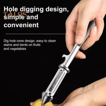 Картофелечистка из нержавеющей стали 5 в 1 многофункциональная овощерезка и резак для фруктов терка шинковка скребок кухонные гаджеты для моркови огурцов E