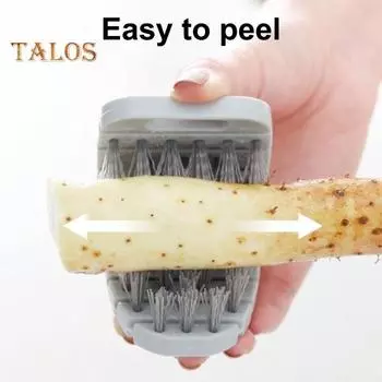 Картофелечистка Удобный эргономичный дизайн Мини-Симпатичная трудосберегающая фруктовая щетка для ресторана серый