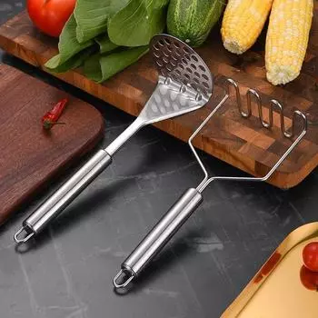Картофелемялки и толкушки из нержавеющей стали Творческий пресс для пюре Соковыжималка из нержавеющей стали Дробилка для картофеля Толкатель Инструмент