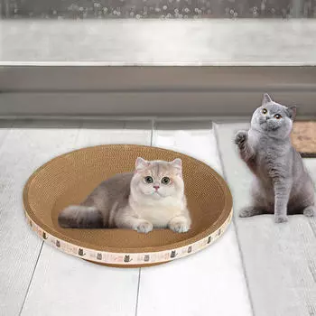 Картонная доска для когтеточки для кошек, гофрированная бумажная кровать, когтеточка для мебели для кошек в помещении 40cmx9cm