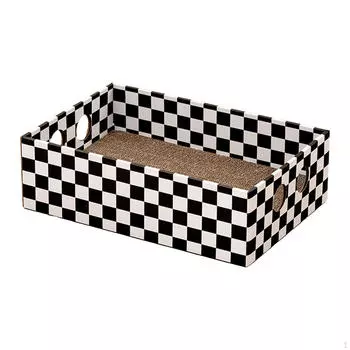 Картонная когтеточка для кошек для игривых домашних кошек Black and White