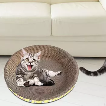Картонная когтеточка для кошек, защитная мебель для отдыха, расслабляющая защита для домашних кошек 45cmx9cm