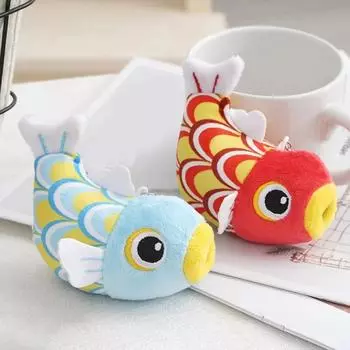 Картонная плюшевая игрушка «Рыба», мягкие игрушки, плюшевые игрушки, мягкая игрушка-рыба, кукла, украшение для автомобиля, подарок на день рождения для детей и взрослых синий