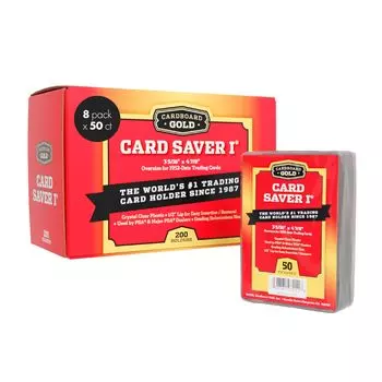 Картонный держатель Gold Card Saver 1 для отправки карт на оценку, упаковка из 50 штук - полужесткий PSA/BGS - (8)