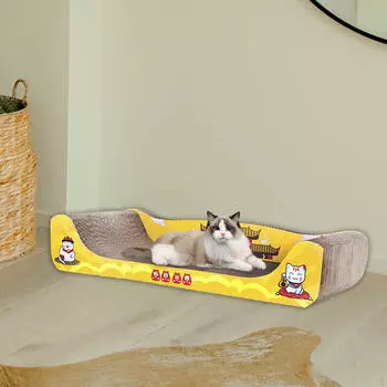 Картонный диван для кошек, диван-кровать, доска для котят, прочный 50cmx28cmx11cm