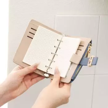 Картонный карманный кошелек Ledger в студенческом стиле с пряжкой из искусственной кожи для женщин на молнии