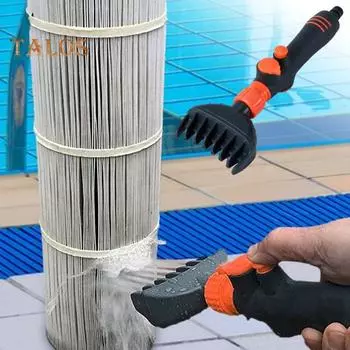 Картридж для бассейна, очиститель фильтра с ручкой, запуск одной кнопкой, гидромассажная ванна, спа-фильтр для очистки воды, инструмент для крепления шланга чёрный