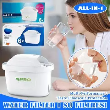 Картридж для фильтра для воды All-in-1, сменный, упаковка 6 шт. One Size