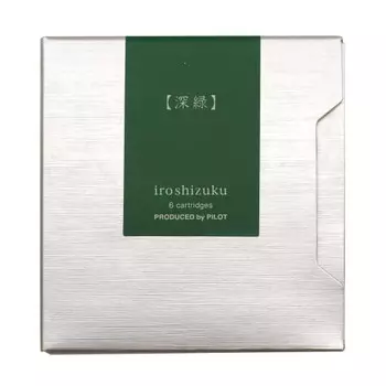 Картридж для перьевой ручки Pilot Iroshizuku 0,9 куб. см. Темно-зеленый 6 шт. IRF6SSHR