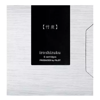 Картридж для перьевой ручки Pilot Iroshizuku Bamboo Charcoal 6 IRF6STAK 0.9cc