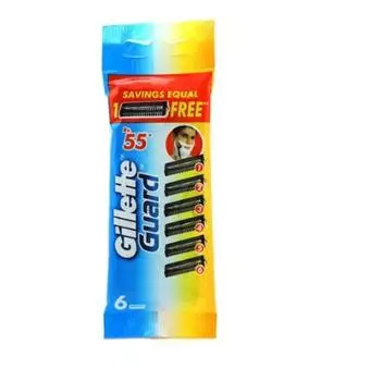 Картридж Gillette Guard с одним лезвием и бритвой (25 картриджей + 1 ручка для бритвы) Пакет из 26 предметов