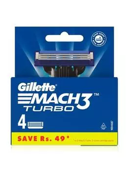 Картридж Gillette Mach 3 Turbo (Пакет из 4 )