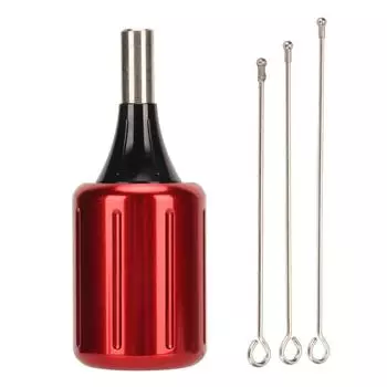 Картридж Татуировка Ручка Трубка Алюминиевый Сплав Регулируемая Профессиональная Тату Машинка Ручка Трубка Красная