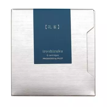 Картриджи для перьевой ручки Iroshizuku 6 шт. [Павлин] IRF-6S-KJ