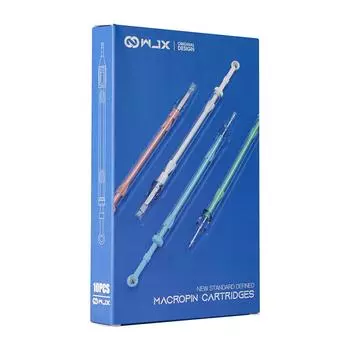 Картриджи для татуировок WJX, образцы смешанного размера, изогнутые Magnum, 10 шт.