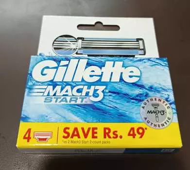 Картриджи Gillete Mach3 Start (Пакет из 4 )