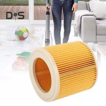 Картриджный фильтр, деталь для пылесоса, высокоэффективная фильтрация, простая установка, сменный моющийся фильтр для жёлтый