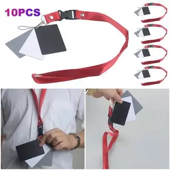 Карты балансировки 3 в 1 Карты калибровки цвета с шейным ремешком для цифровых камер